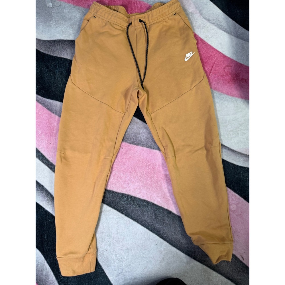 Nike Sportswear Tech Fleece Joggers Mens XL Mustard Gold Yellow CU4495-713